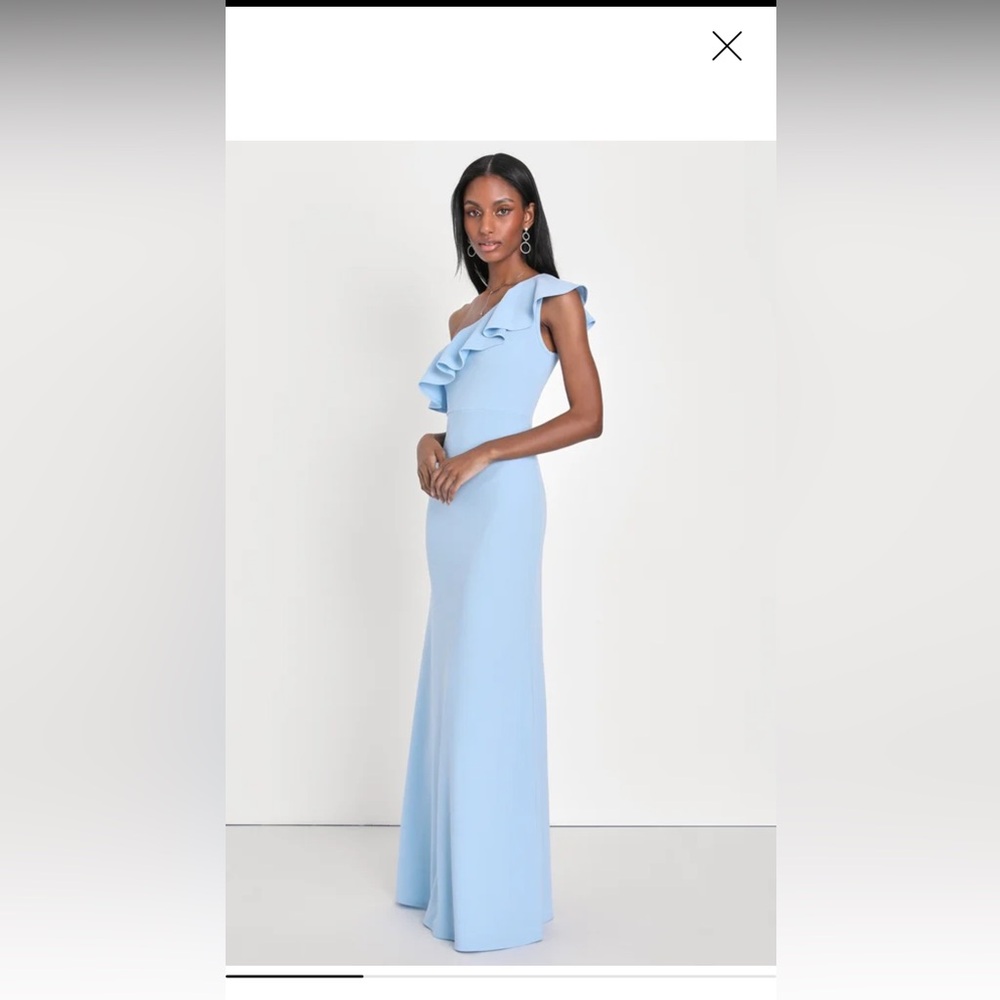 Lulus one shoulder maxi dress